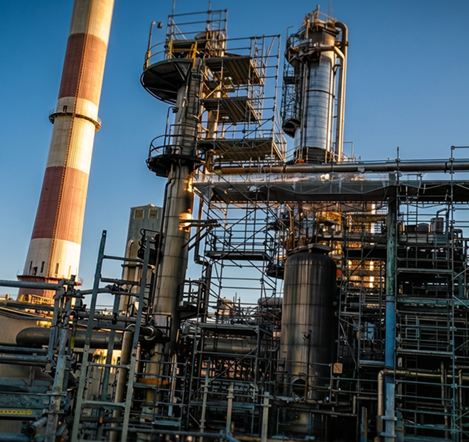 Industrial oil & gas facility